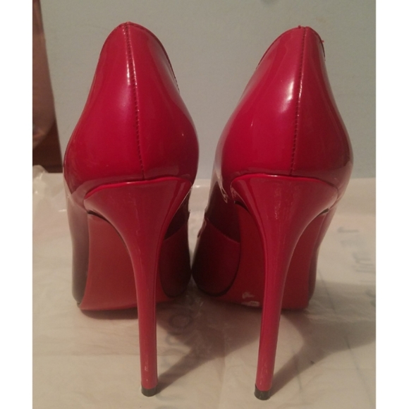 Comfity Red & Black Pump Shoes Size 7 - Picture 6 of 8